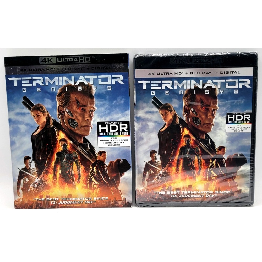 Terminator Genisys 4K Ultra HD + Blu-ray w/ Slip Cover FACTORY SEALED NEW